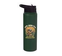 Sloth Hiking Team We'll Get There When We Get There Funny Stainless Steel Insulated Water Bottle