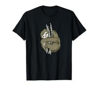 Sloth Hugging Chilling Sleeping Teenager Tired Lazy Slow T-Shirt