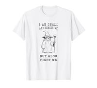 Sloth I am Small and Sensitive But Also Fight me Funny T-Shirt
