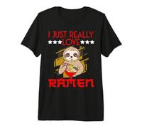 Sloth I Just Really Love Ramen Egg Soup Bowl Crab Top Noodle Premium T-Shirt