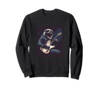 Sloth in Full Rock Mode with Cool Guitar Costume Sweatshirt