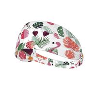 Sloth In Pink Tropical Jungle Printing Double-Sided,Unisex Elastic Sports Headband,Ideal As A Gift For Sports-Loving Friends,Family