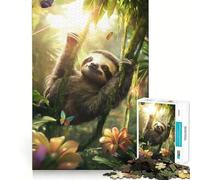 Sloth in Rainforest 1000 Piece Jigsaw Puzzles for Adults Sharp Logic Toy Home Leisure Tight Cut Heartfelt Gift 50x75cm