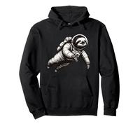 Sloth in Space Suit - Funny Sloth Astronaut Pullover Hoodie