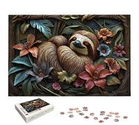 Sloth Jigsaw Puzzles for Adults 5000, 5000 Piece Jigsaw Puzzles for Adults, Flower Jigsaws Puzzle with Exquisite Packaging Box, Impossible Puzzle for Home Decor, Gifts for Women, Gifts for Men, -5785