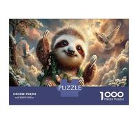 Sloth Jigsaw Puzzles Puzzles for Adults Kids. 1000 Pieces Cloud & Forest Great Gifts Challenge Toy Home Decoration for Adults& Kids Age 14 Years Up 70x50cm/1000pcs