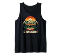 Sloth Kayaking Slow Current Paddle Lake Kayak Life Chill Tank Top