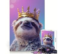 Sloth King Jigsaw Puzzles for Adults 1000 Pieces Strengthen Recall Soothing Fun Quality Edge Lovely Present 38x52cm