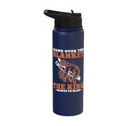 Sloth King Wants to Sleep Lazy Sloths Stainless Steel Insulated Water Bottle