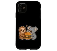 Sloth Koala Burger Friends Cartoon Case for iPhone 11