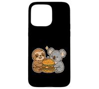 Sloth Koala Burger Friends Cartoon Case for iPhone 15 Pro Max