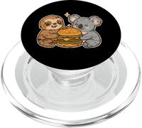 Sloth Koala Burger Friends Cartoon PopSockets PopGrip for MagSafe