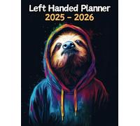 Sloth Left Handed Planner: 2 Year Weekly Sunday to Saturday Calendar | Gift For People Who Love Tropical Rainforest Animals, Wildlife Lovers | For Back To School, Office, Work | 8.5 x 11 Inches | v1