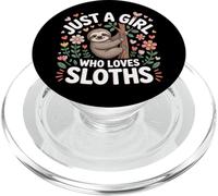 Sloth Lover Just A Girl Who Loves Sloths Nature PopSockets PopGrip for MagSafe