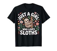 Sloth Lover Just A Girl Who Loves Sloths Nature T-Shirt