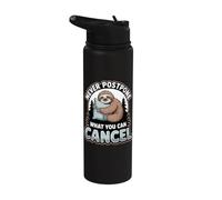 Sloth Lover Lazy Humor Never Postpone What You Can Cancel Stainless Steel Insulated Water Bottle