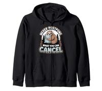 Sloth Lover Lazy Humor Never Postpone What You Can Cancel Zip Hoodie
