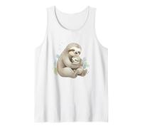Sloth Mama Baby Mother Child Mom Love Tank Top