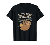 Sloth Mode Activated Coconut Drink Animal Pun T-Shirt