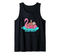Sloth Mode inflatable Flamingo adult and youth gift T-Shirt Tank Top