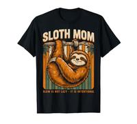 Sloth Mom Slow is Not Lazy Intentional Sloth Value Graphic T-Shirt