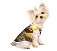 Sloth Music Print Dog Shirt Summer Pet T-Shirts Stretchy Cats Dogs Tee Shirt Sleeveless Tank Top Dog Vest