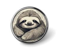 Sloth My Spirit Animal Blank Round Badge Buttons Clear Button Pins for Craft Projects Badge Making Accessories