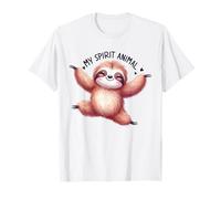 Sloth My Spirit Animal Cute Happy Sloth Lover T-Shirt