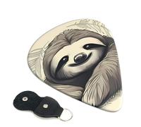 Sloth My Spirit Animal Guitar Picks 6-Pack - Pick Set (0.46mm / 0.71mm / 0.96mm) Suitable For Guitar And Ukulele Playing