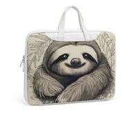 Sloth My Spirit Animal Printed Leather Shoulder Messenger Bag Briefcase for Men Women Travel Business Office Hangbag Laptop Pack Crossbody
