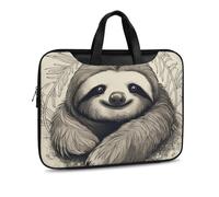 Sloth My Spirit Animal Printed Leather Shoulder Messenger Bag Briefcase for Men Women Travel Business Office Hangbag Laptop Pack Crossbody