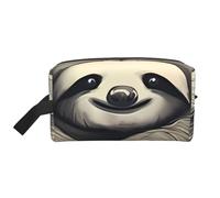Sloth My Spirit Animal Water-Resistant Travel Toiletry Organizer Bag, Large Capacity Portable Cosmetic Storage for Gym/Daily Essentials