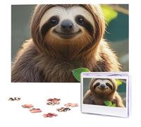 Sloth My Spirit Animal Wooden Puzzles 1000 Pieces Personalized Jigsaw Puzzle For Adults Interesting Custom Photo Puzzles Gift For Holiday Birthday Wedding Anniversay
