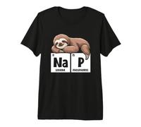 Sloth Nap Sodium Phosphorus Na P Chemistry Science Premium T-Shirt