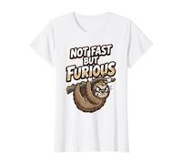 Sloth Not Fast But Furious Funny Value Graphic T-Shirt
