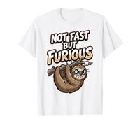 Sloth Not Fast But Furious Funny Value Graphic T-Shirt