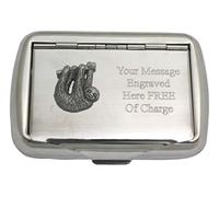Sloth On Branch Tobacco Tin with Free Engraving Gift 435