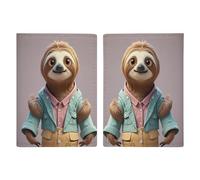 Sloth Passport Holder Personalized Passport Wallet for Women Men Travel Document Organizer Holder