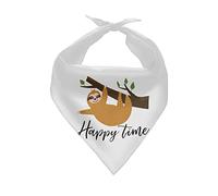 Sloth Pet Triangle Scarves Durable Pets Dog Triangle Bibs Scarf Soft Dogs Neckerchief For Small Medium Large Dogs