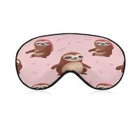 Sloth-Pink Sleep Mask Eye Mask Travel Eye Cover