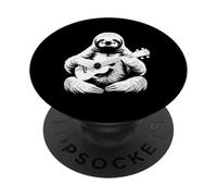 Sloth Playing Ukulele Music Lazy Animal Lover PopSockets Adhesive PopGrip