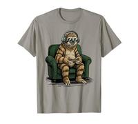 Sloth Playing Video Games Sloths Aliens Gaming Boys Gamer T-Shirt