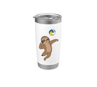 Sloth Plays Volleyball Stainless Steel Insulated Tumbler