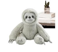 Sloth Plush Toy - Velvety Fleece Pillow, Soft Cuddle Figure, Calming Rest Mate, Charming Character Comfort For Peaceful Reading Corners | For Living Room Study Bed Couch Leisure Settings