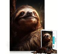 Sloth Portrait 1000 Piece Jigsaw Puzzles for Adults Sharp Logic Toy Home Leisure Tight Cut Heartfelt Gift 50x75cm