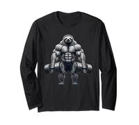 Sloth Powerlifting Weightlifting Gym Workout Long Sleeve T-Shirt