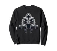 Sloth Powerlifting Weightlifting Gym Workout Sweatshirt