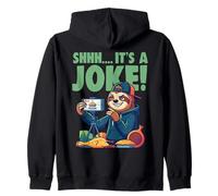 Sloth Prankster Livestream Joke Funny Content Creator Zip Hoodie