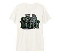 Sloth & Raccoon Video Games Aliens Gaming Boys Gamer Premium T-Shirt