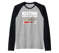 Sloth Resting Before I Get Tired Raglan Baseball Tee
